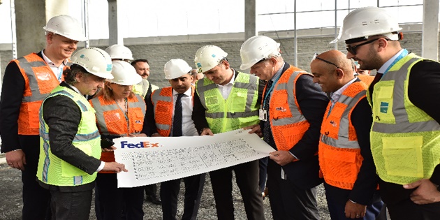 FedEx Yönetimi, İstanbul Havalimanı’da İnşaatı Devam Eden Transit Tesisini Ziyaret Etti